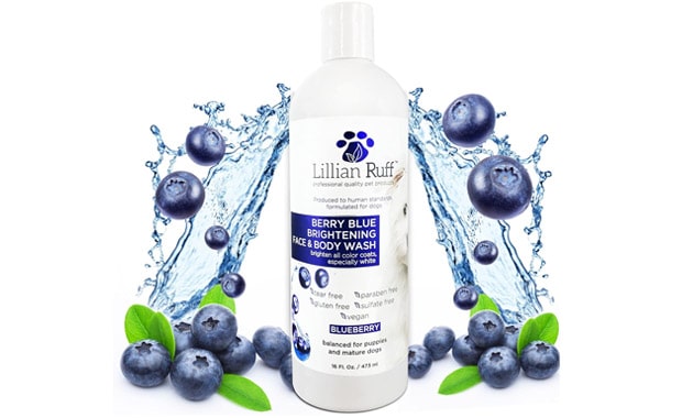 Lillian Ruff Berry Blue Brightening Face and Body Wash for Dogs