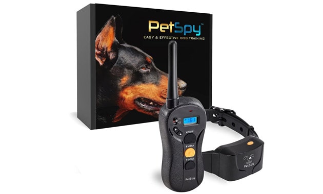 PetSpy P620 Dog Training Shock Collar for Dogs with Vibration, Electric Shock, Beep; Rechargeable and Waterproof Remote Trainer E-Collar - 10-140 lbs