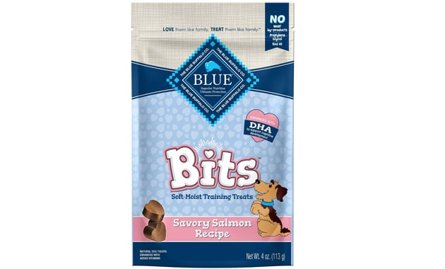  Blue Buffalo BLUE Bits Natural Soft-Moist Training Dog Treats, Salmon Recipe 4-oz bag