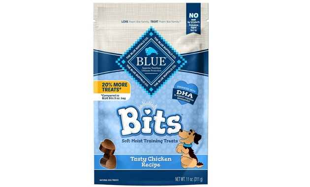 Blue Buffalo BLUE Bits Natural Soft-Moist Training Dog Treats, Chicken Recipe 11-oz Bag