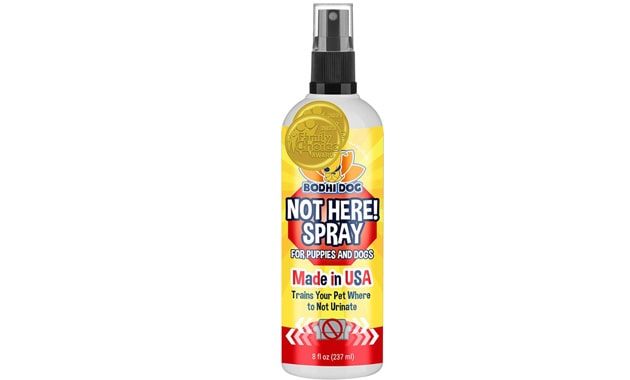 Bodhi Dog Not Here! Spray | Trains Your Pet Where Not to Urinate | Training Corrector for Puppies & Dogs | for Indoor & Outdoor Use | No More Marking | Made in The USA (8 Ounce)