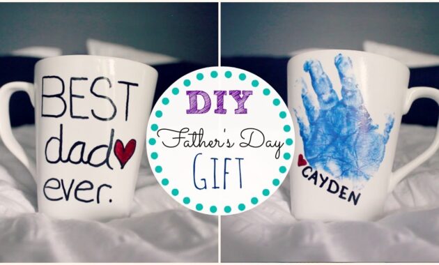 Coffee mug handmade gifts to give on Fathers Day
