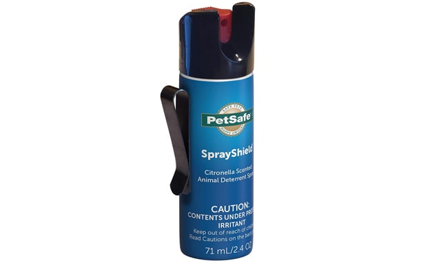 PetSafe SprayShield Animal Deterrent with Clip - Citronella Dog Repellent Spray – Ranges up to 10 ft - 2.4 oz / 71 mL - Protect Yourself and Your Pets
