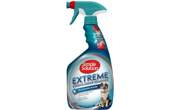 Simple Solution Extreme Pet Stain And Odor Remover, Enzymatic Cleaner With 3X Pro-Bacteria Cleaning Power, 32 Ounces