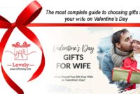 The most complete guide to choosing gifts for your wife on Valentines Day