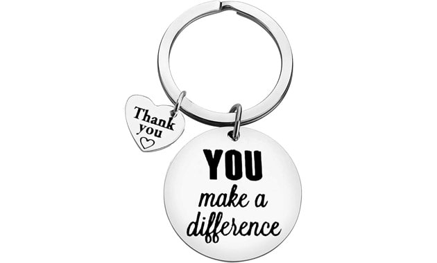 Thank You Gifts Appreciation Keychain You Make A Difference Keychain Thank You Gifts for Employee Coworker Volunteer Social Worker Appreciation Gifts for Teacher Mentor Nurse Special Education Gifts