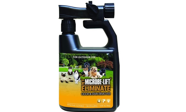 MICROBE-LIFT Outdoor Pet Odor Eliminator For Strong Odor On Turf, Patios, Deck, and Lawns - Keeps Pets From Going in Same Spot, 32oz