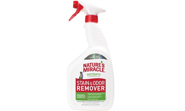 Nature's Miracle Stain and Odor Remover, Spot Stain and Pet Odor Eliminator, Enzymatic Formula, 32 Ounce Spray