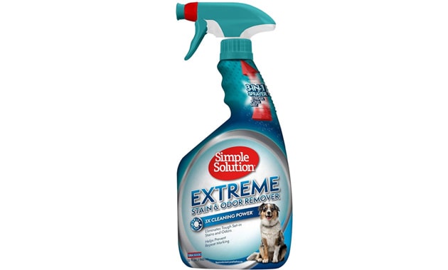 Simple Solution Extreme Pet Stain And Odor Remover, Enzymatic Cleaner With 3X Pro-Bacteria Cleaning Power, 32 Ounces