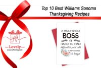Top 10 Best Williams Sonoma Thanksgiving Recipes